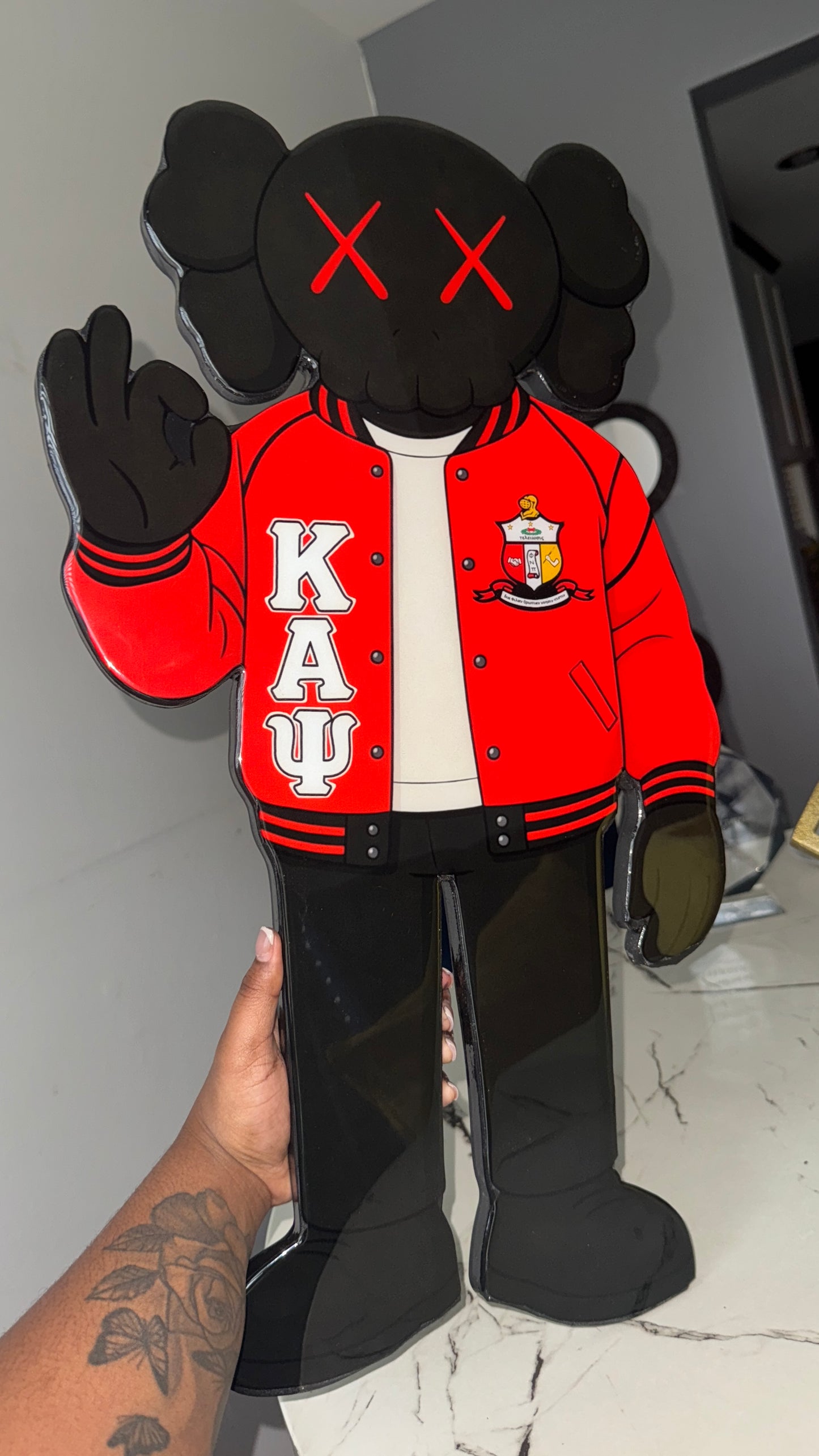 Kappa Alpha Psi x KAWS Wood Art