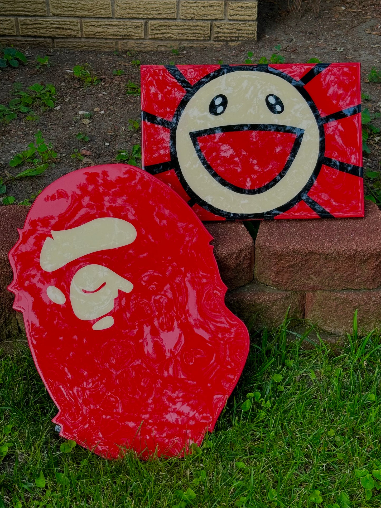 Red Bape Wall Art