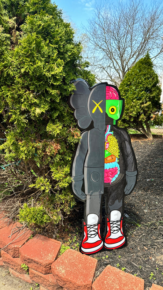 KAWS Flayed Open Wood Art