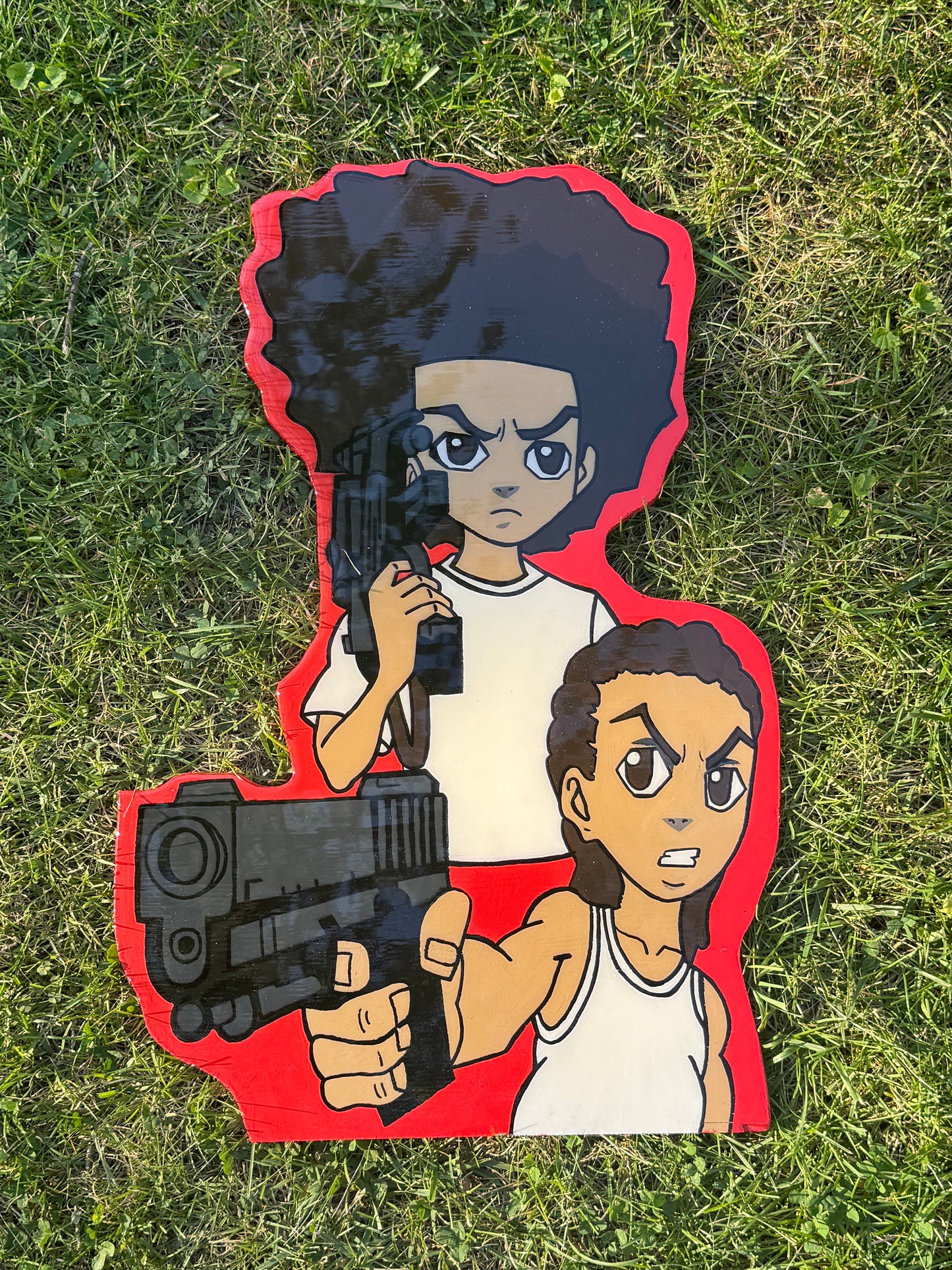 Boondocks: Huey X Riley X Glock Wall Art