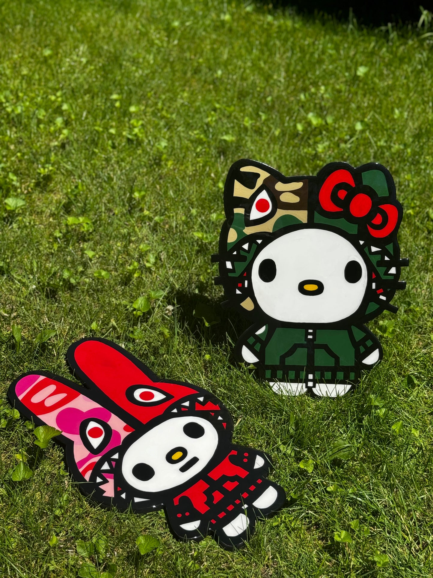 Hello Kitty Bape Wall Art