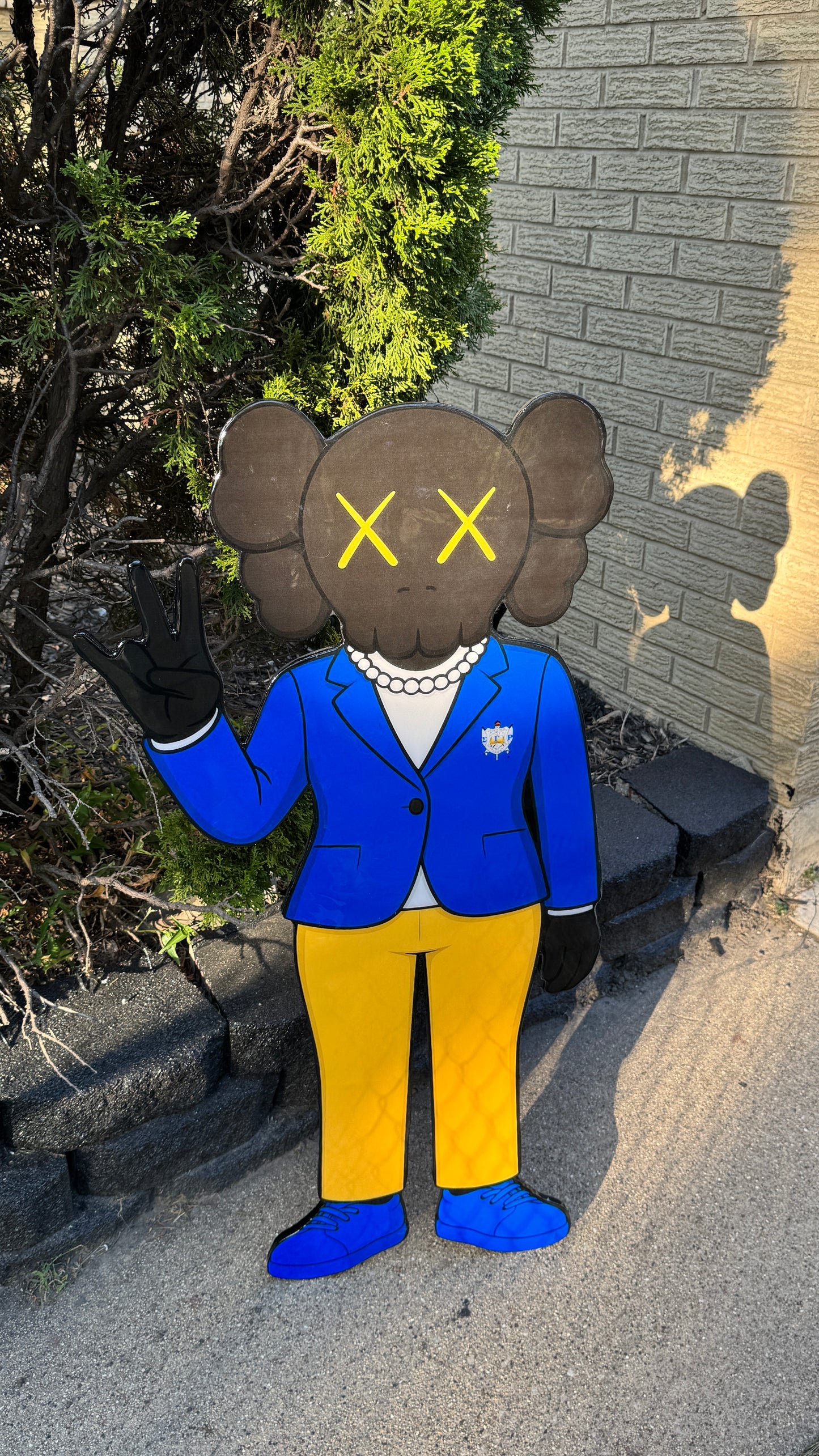 Sigma Gamma Rho x KAWS Wood Art