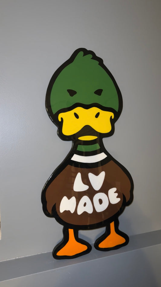 LV Duck Wood Art
