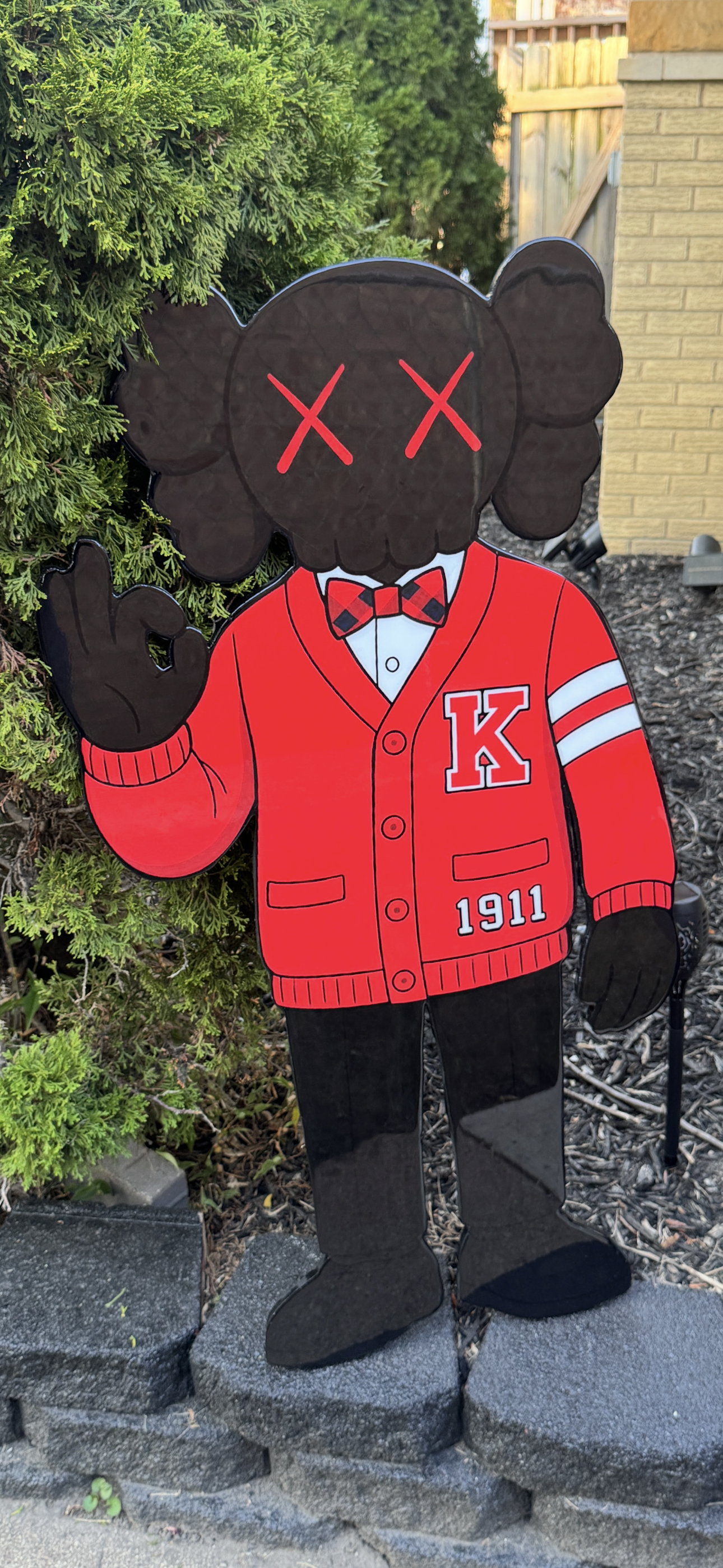Kappa Alpha Psi x KAWS Wood Art
