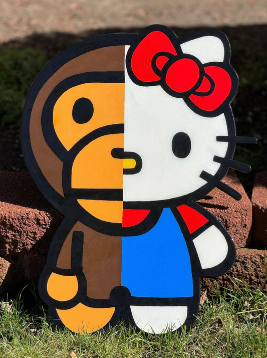 Baby Milo X Hello Kitty Wall Art