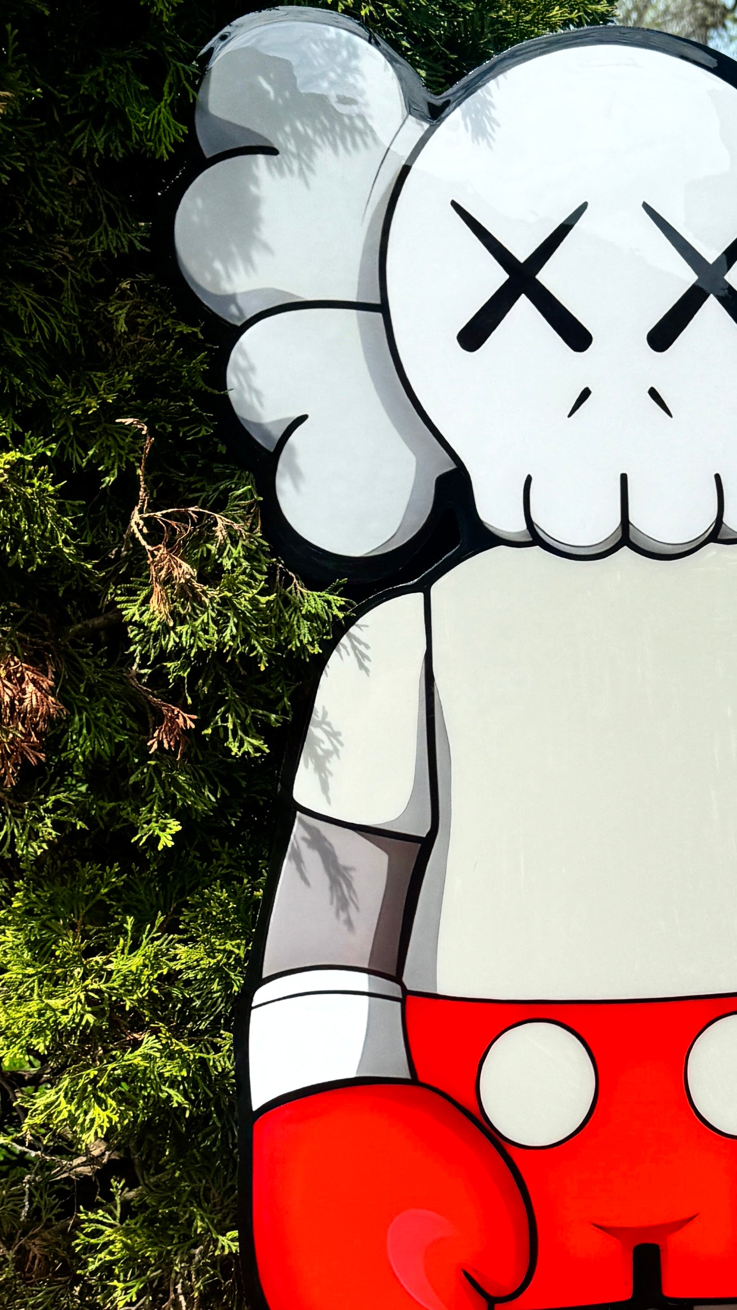 KAWS Boxer Wood Art