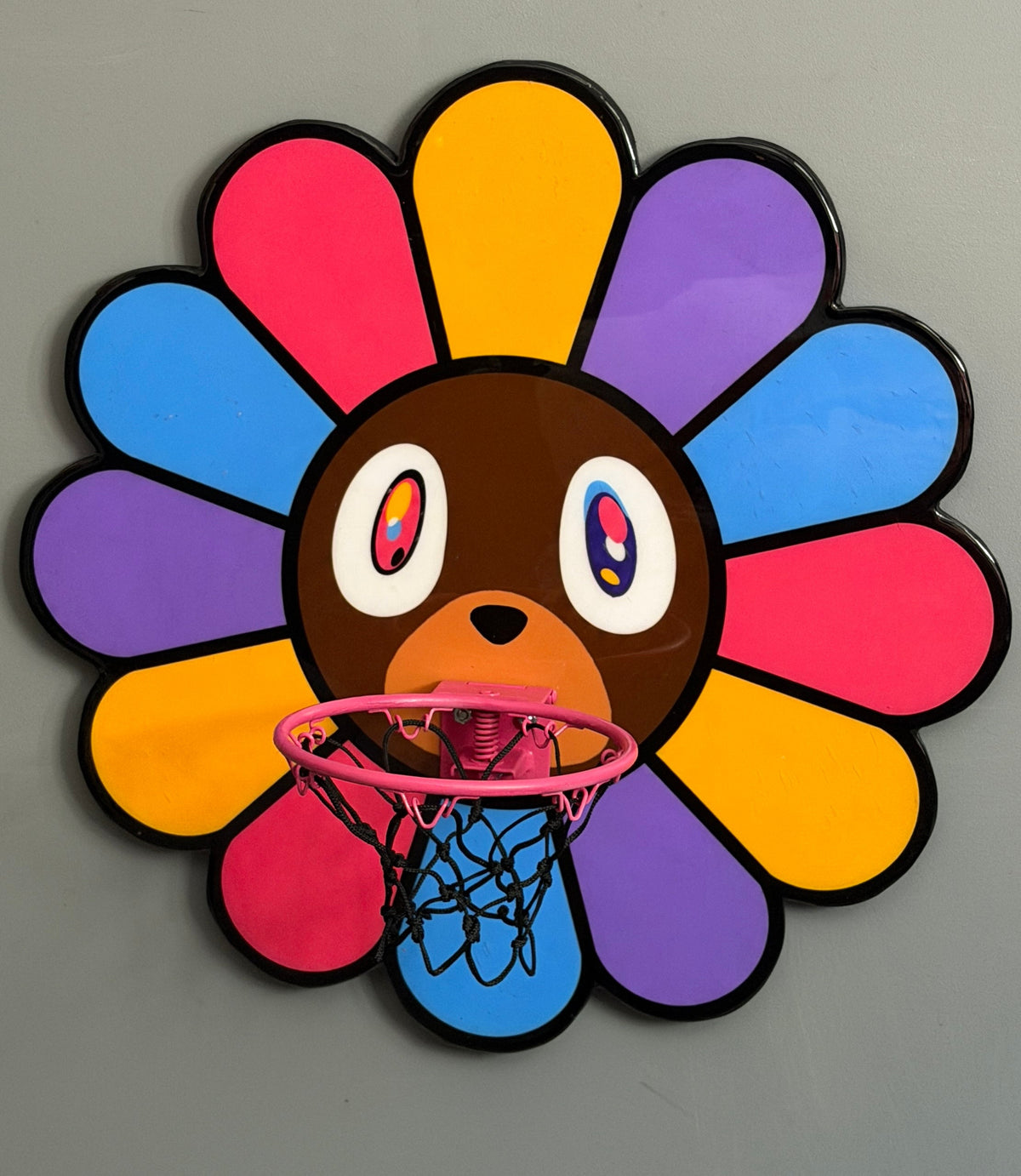 Graduation Bear Basketball Hoop
