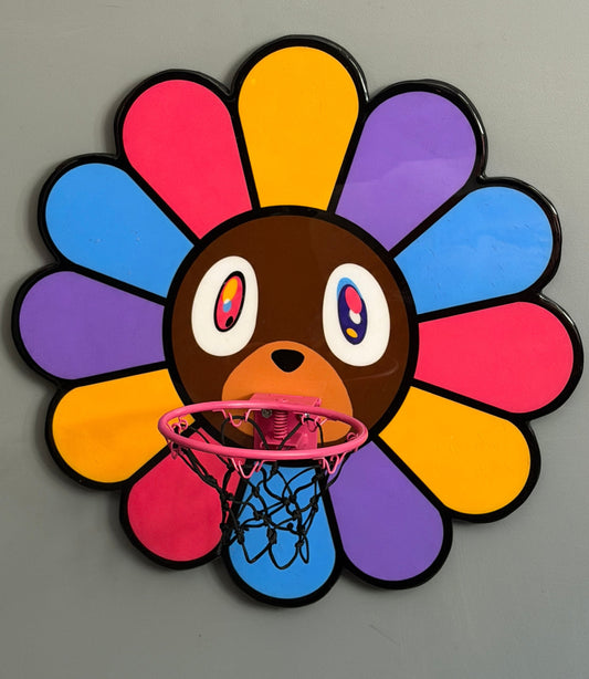 Graduation Bear Basketball Hoop