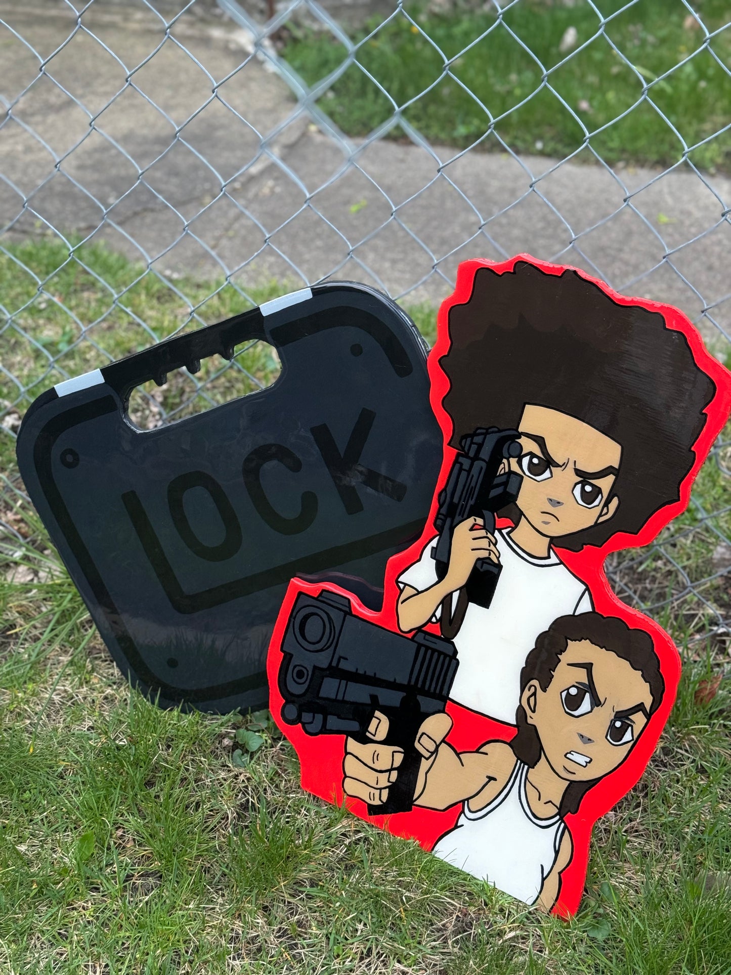 Boondocks: Huey X Riley X Glock Wall Art