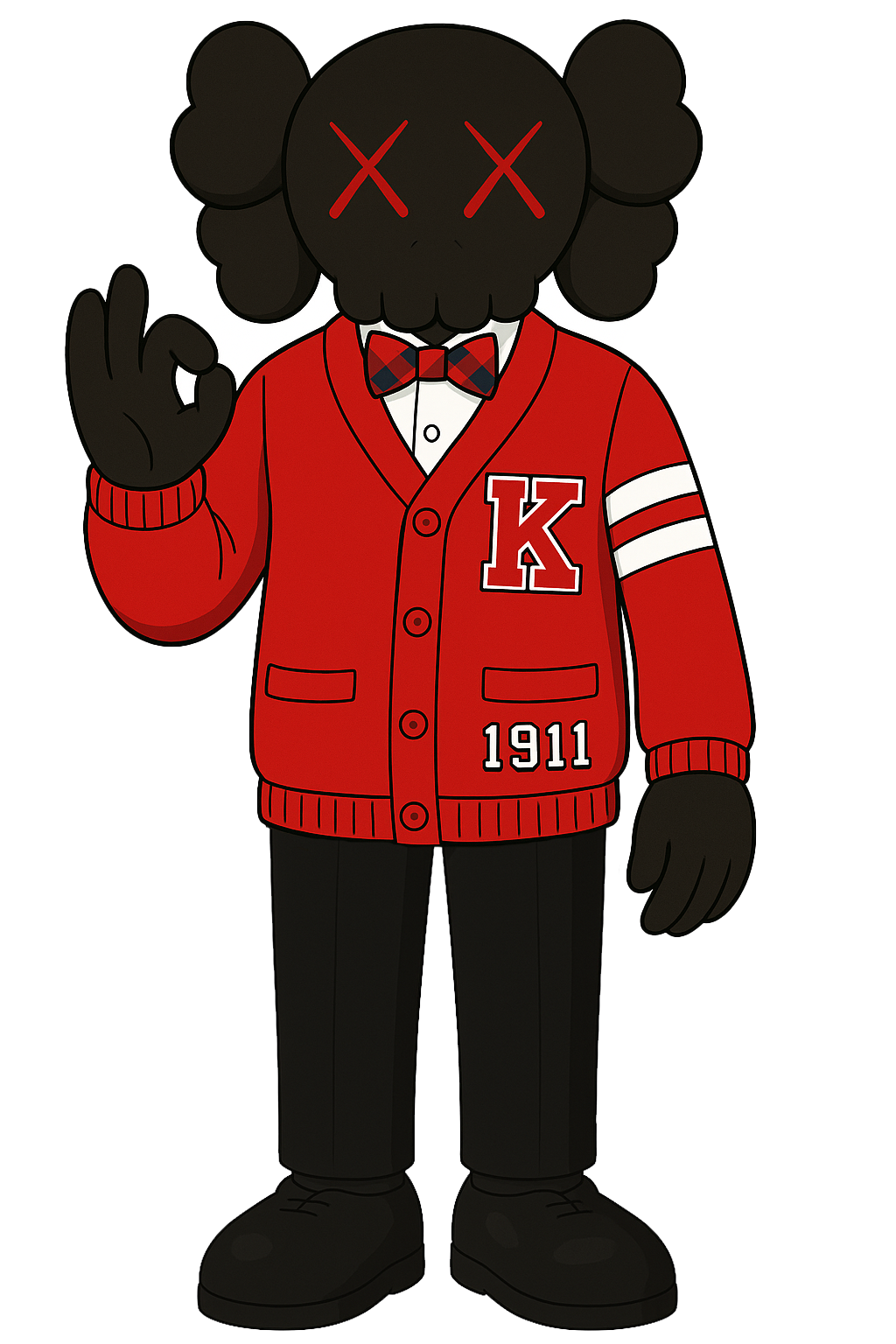 Kappa Alpha Psi x KAWS Wood Art