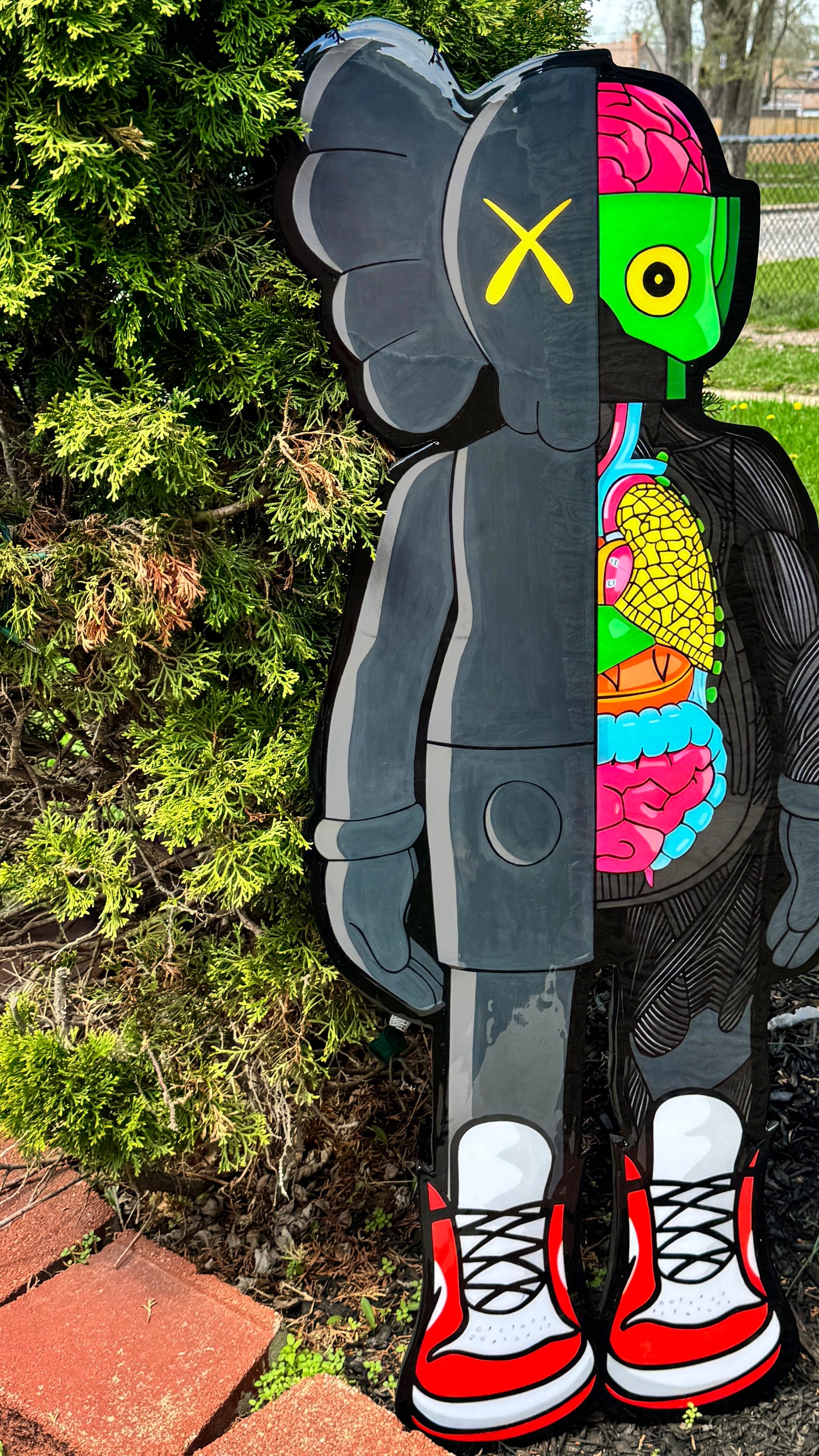 KAWS Flayed Open Wood Art