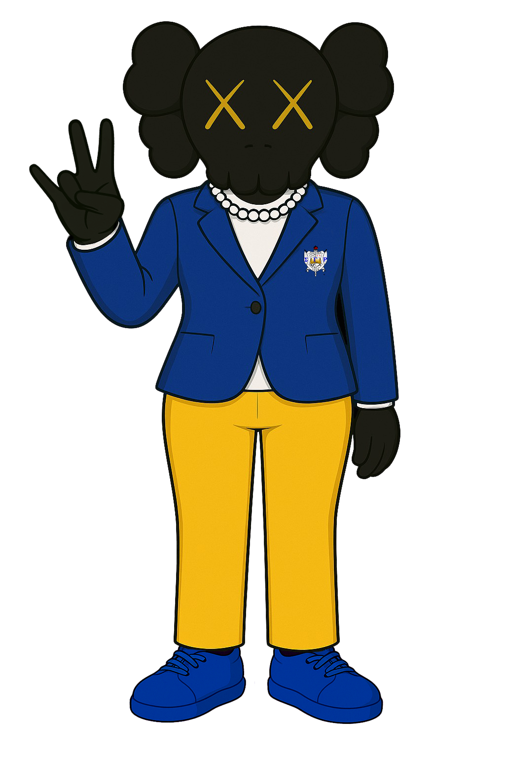 Sigma Gamma Rho x KAWS Wood Art