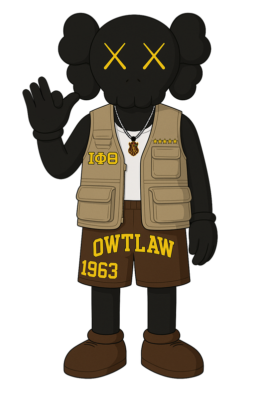 Iota Phi Theta x KAWS Wood Art