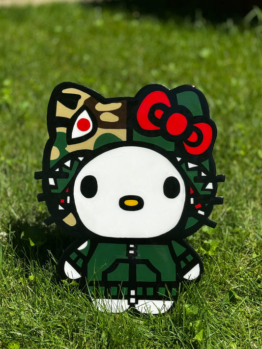 Hello Kitty Bape Wall Art