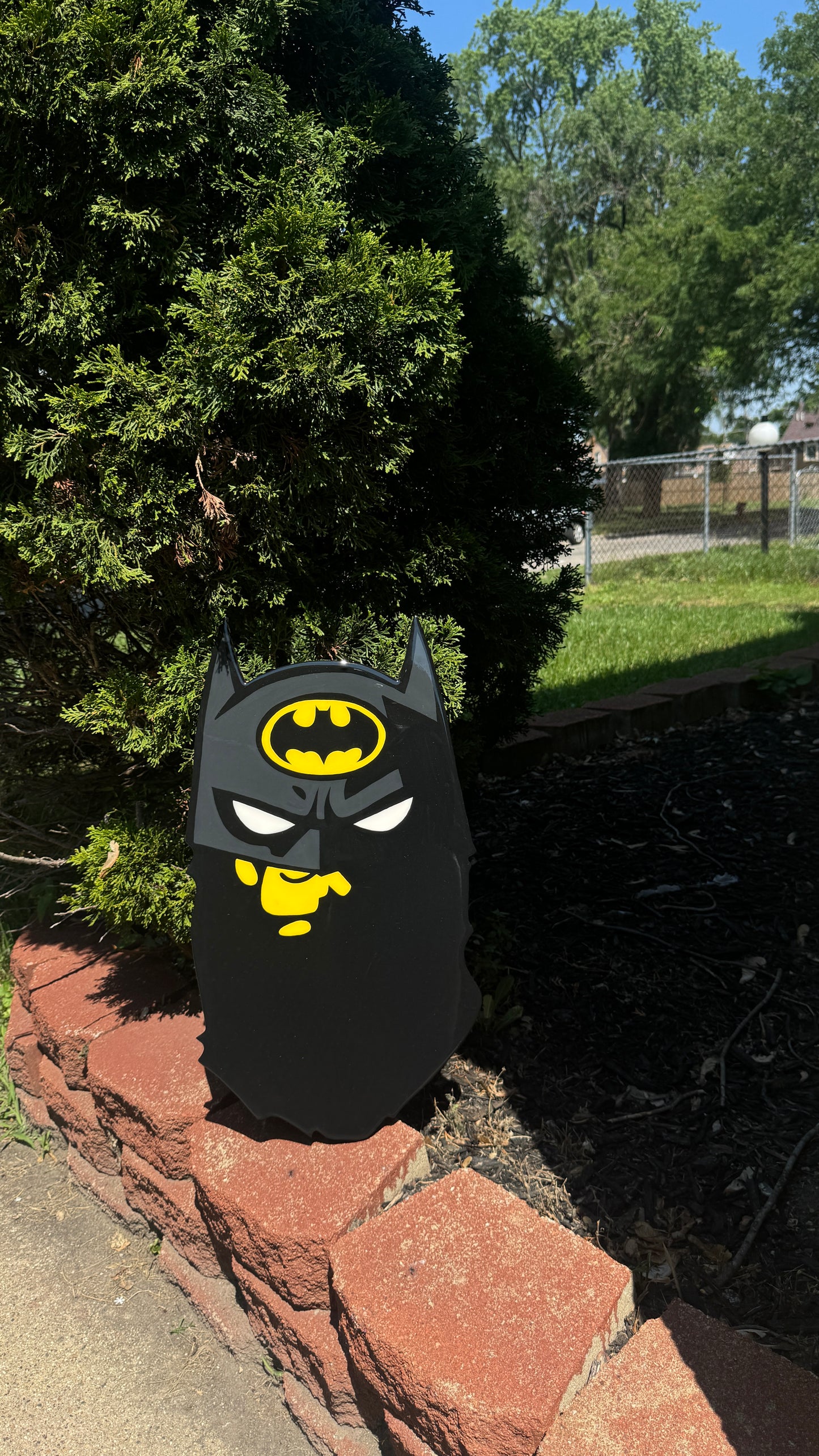 Bape x Batman Wood Art