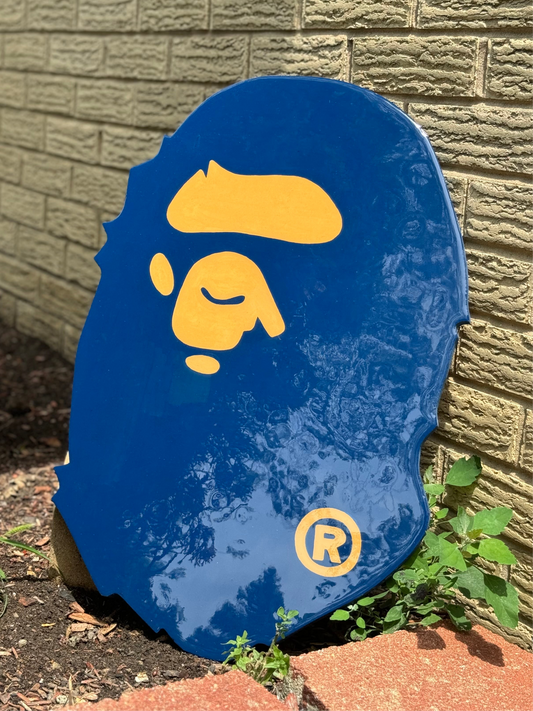 Navy Blue Bape Wall Art