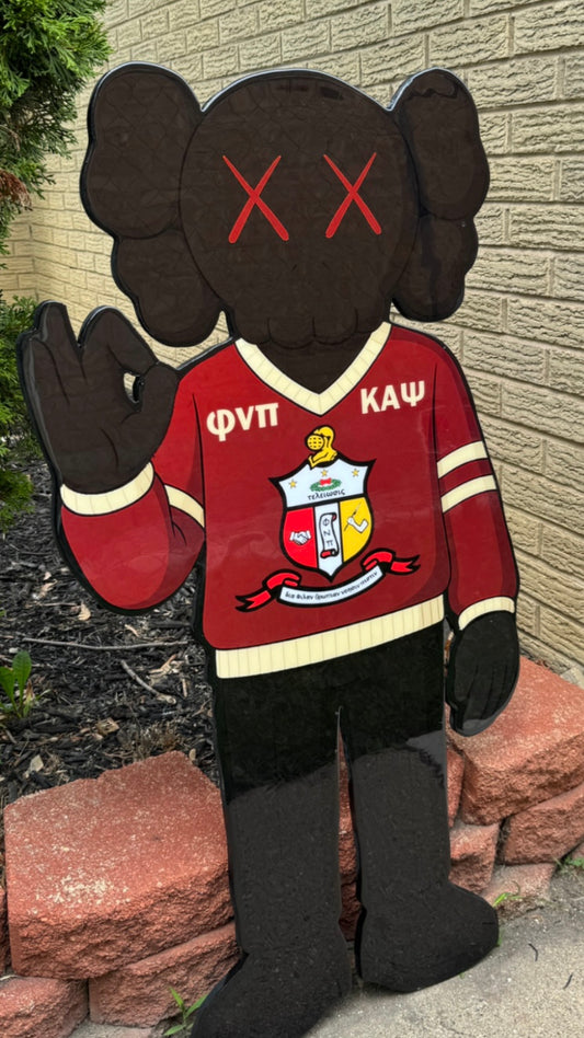 Kappa Alpha Psi x KAWS Wood Art
