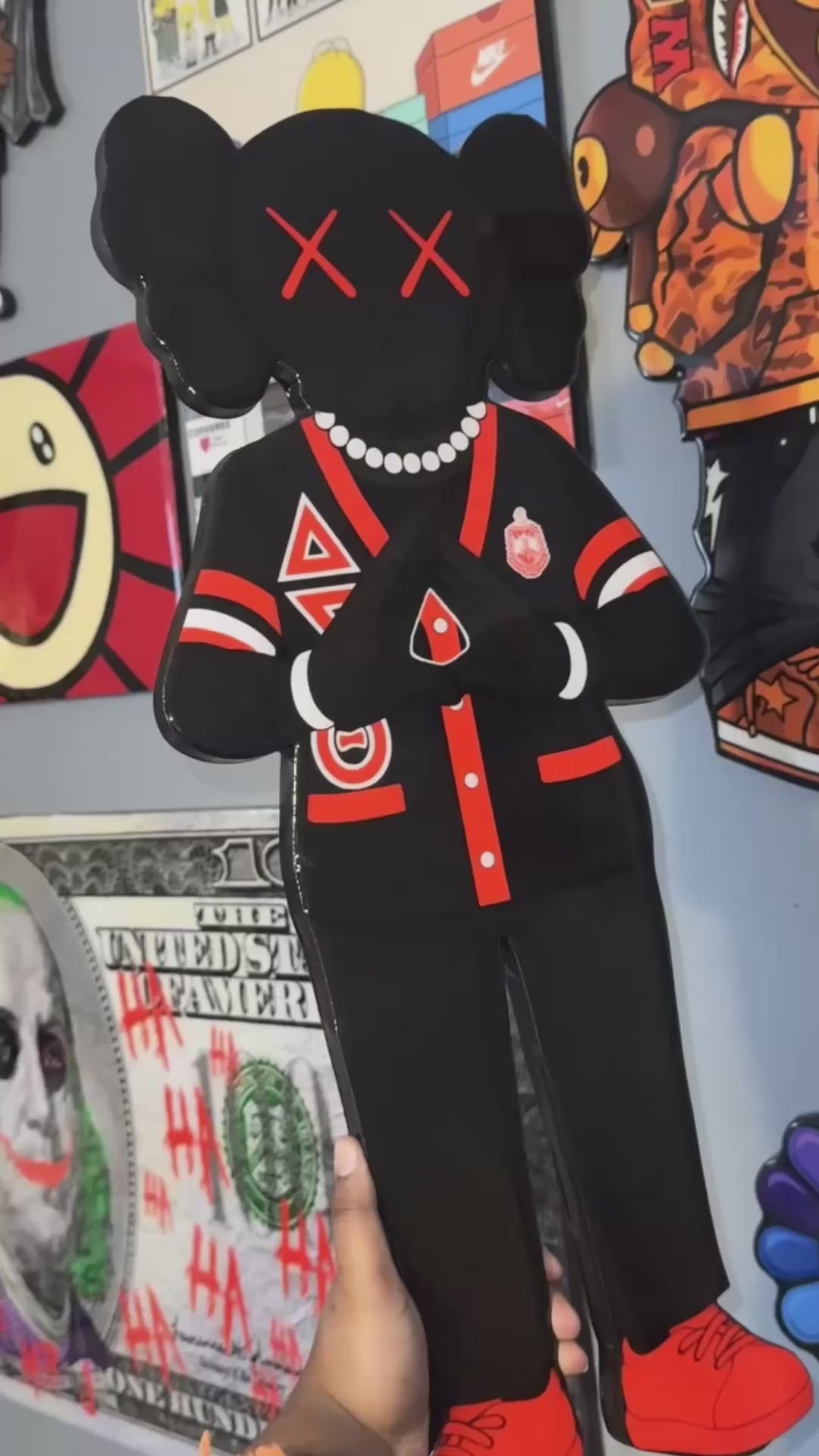 Delta Sigma Theta x KAWS Wood Art – LaTori Ayers