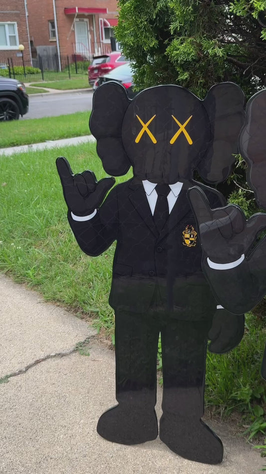 Alpha Phi Alpha x KAWS Wood Art